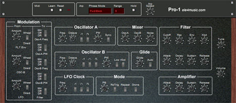 Pro-1 - free SC Pro-One emulation plugin