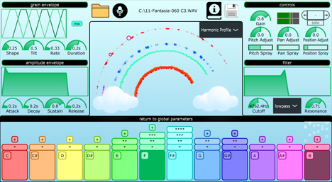 gRainbow - free Pitch-detecting granular synth plugin