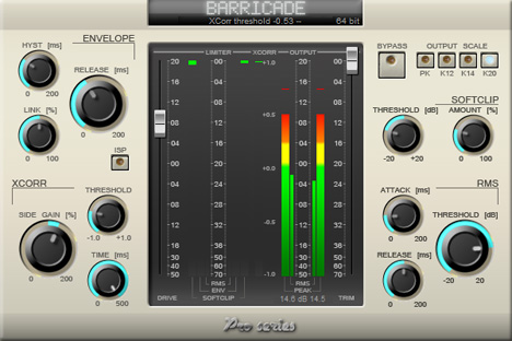 Barricade Pro - free Multi-factor limiter plugin