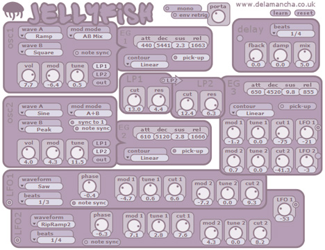 jellyfish - free Modulation synth plugin