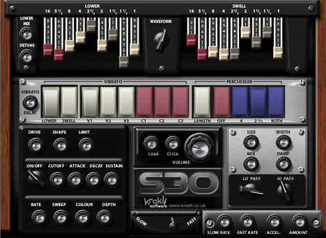 S30 - free Drawbar organ plugin