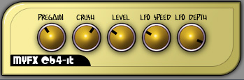 MYFX C64-it - free Modulated bitcrusher plugin