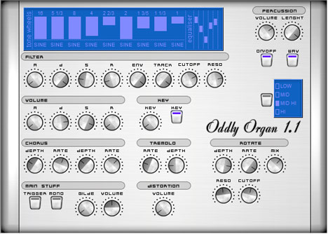Oddly Organ - free Organ plugin