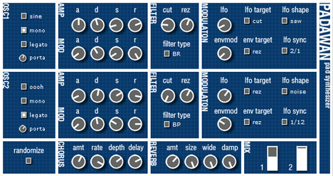 padawan - free Pad synthesizer plugin