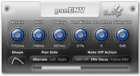 panENV - free Panning processor plugin