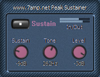 Peak Sustainer - free Sustain processor plugin