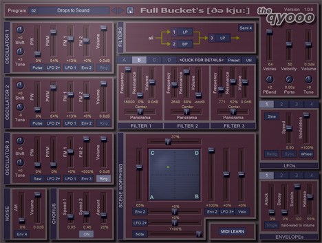 The qyooo - free 3 osc analog synth plugin