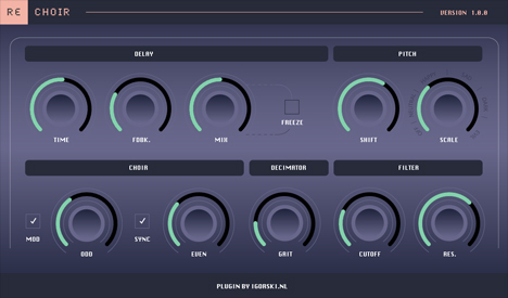 Rechoir - free Harmonizing delay plugin