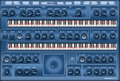 Rticul8R - free Analog synth plugin