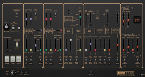 tonus 2813 - free ARP Odyssey emulation plugin