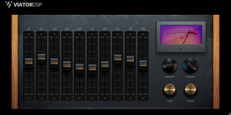 Viator Graphic EQ - free Analog graphic EQ plugin